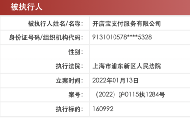 開店寶支付因服務合同糾紛成被執行人，外包服務風險引關注